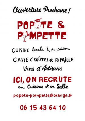 OFFRE EMPLOI POPOTTE ET POMPETTE
