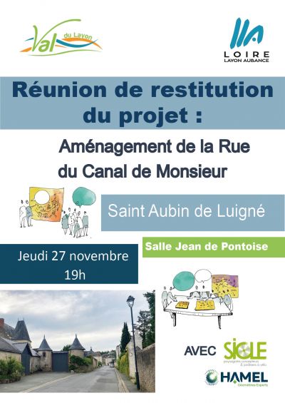 Aménagement de la rue du Canal de Monsieur