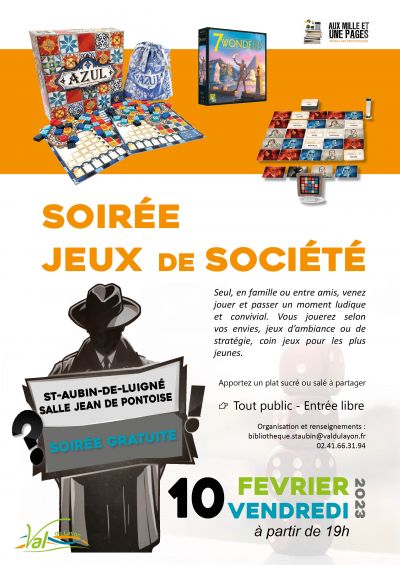 Soirée jeux de société