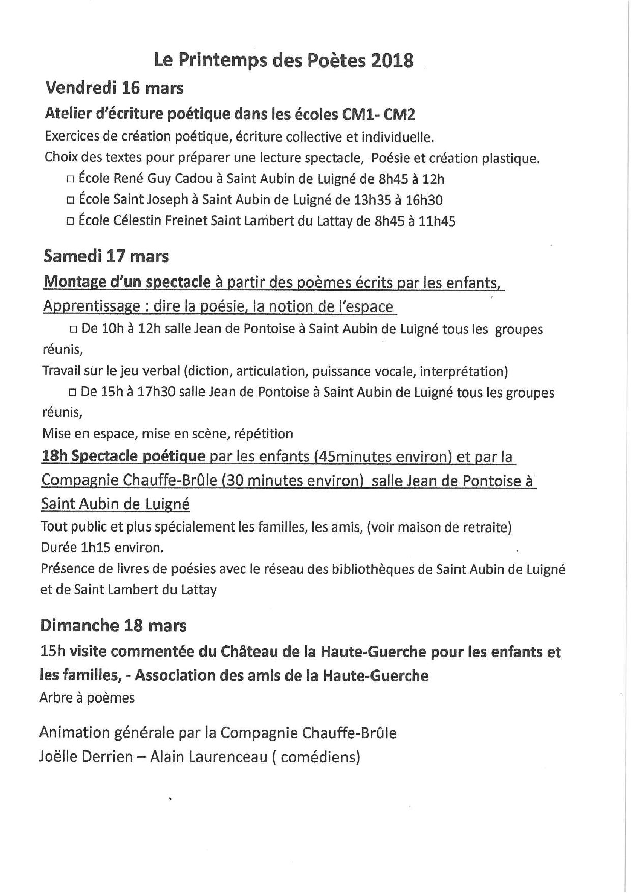 Printemps Des Poetes