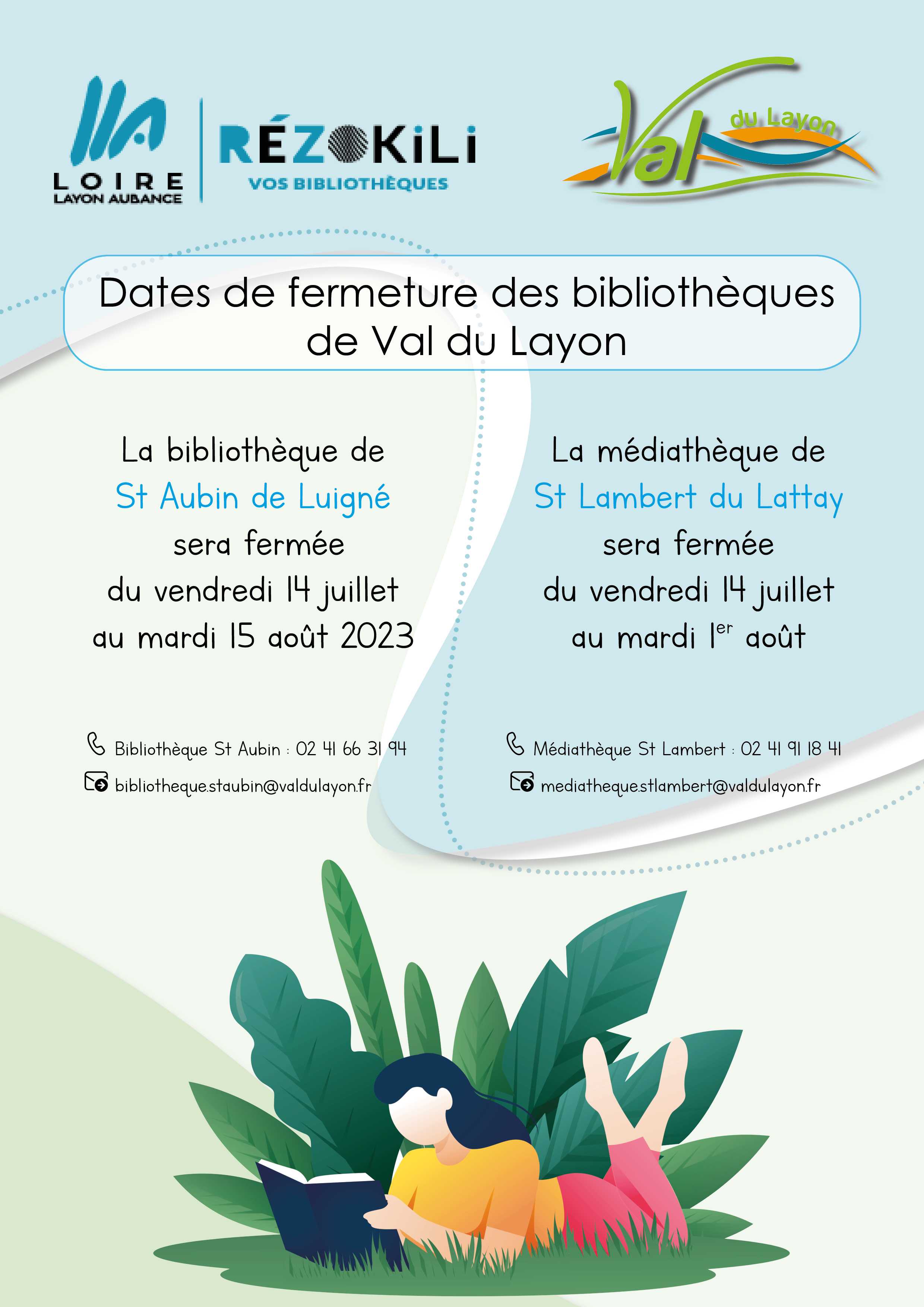 Fermetures Bibliothèques
