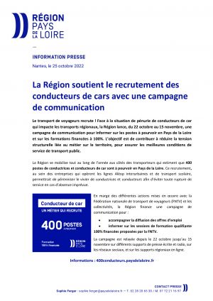 Le transport de voyageurs recrute !